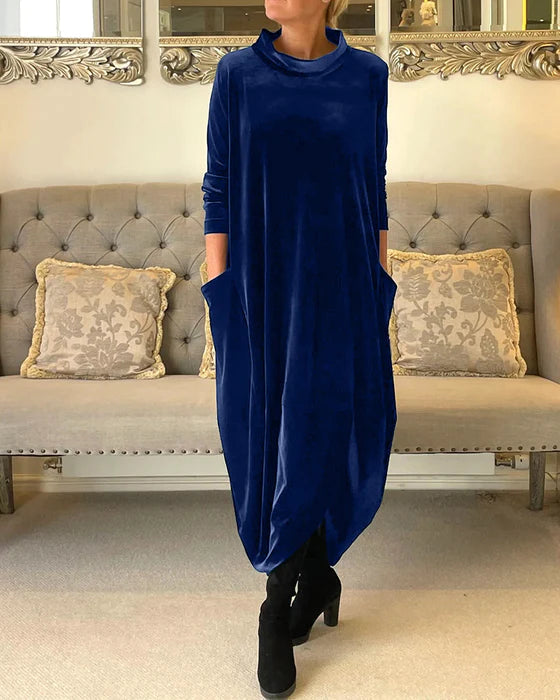 Robe d'hiver longue et élégante à la mode