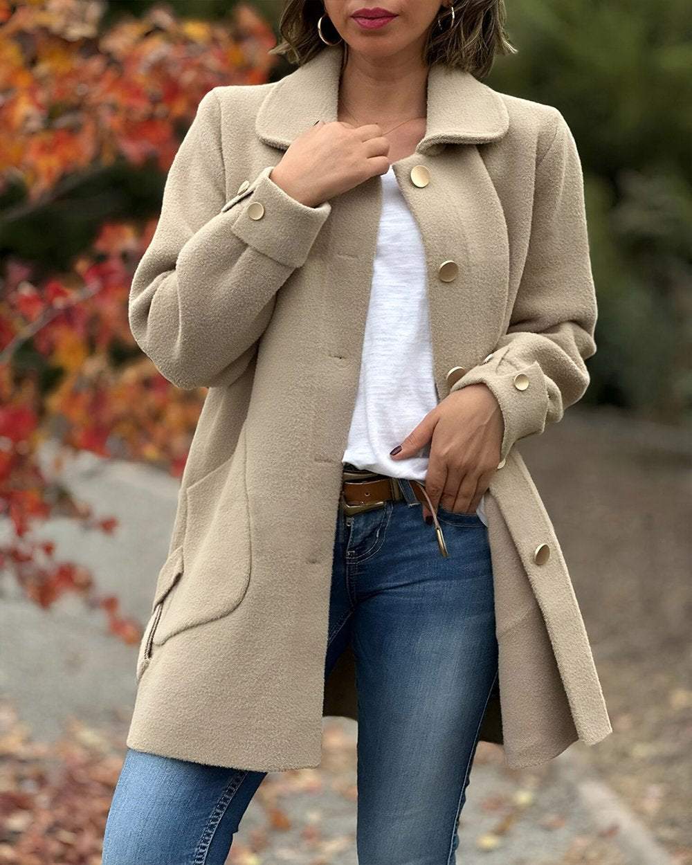 Veste confortable avec boutons