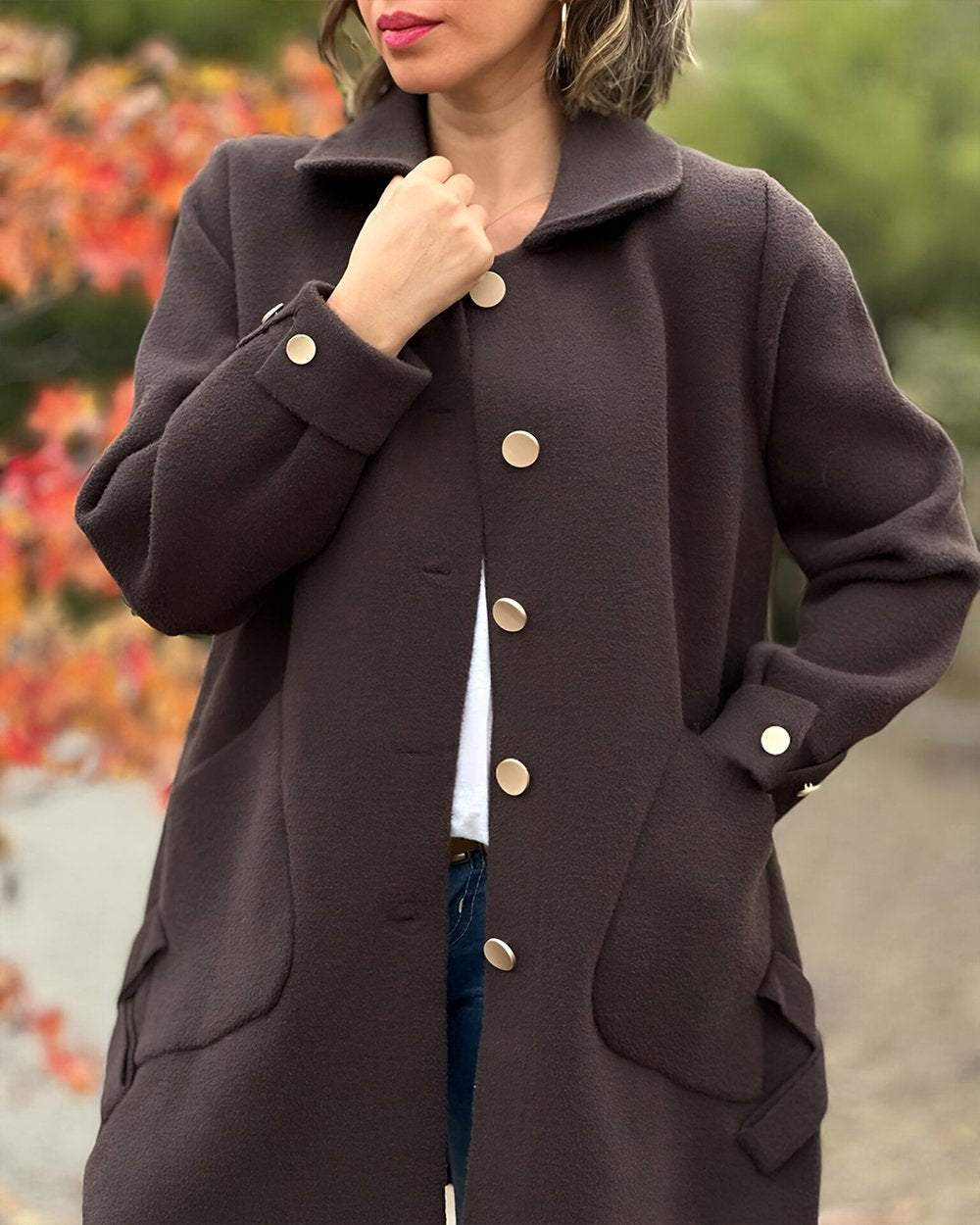 Veste confortable avec boutons