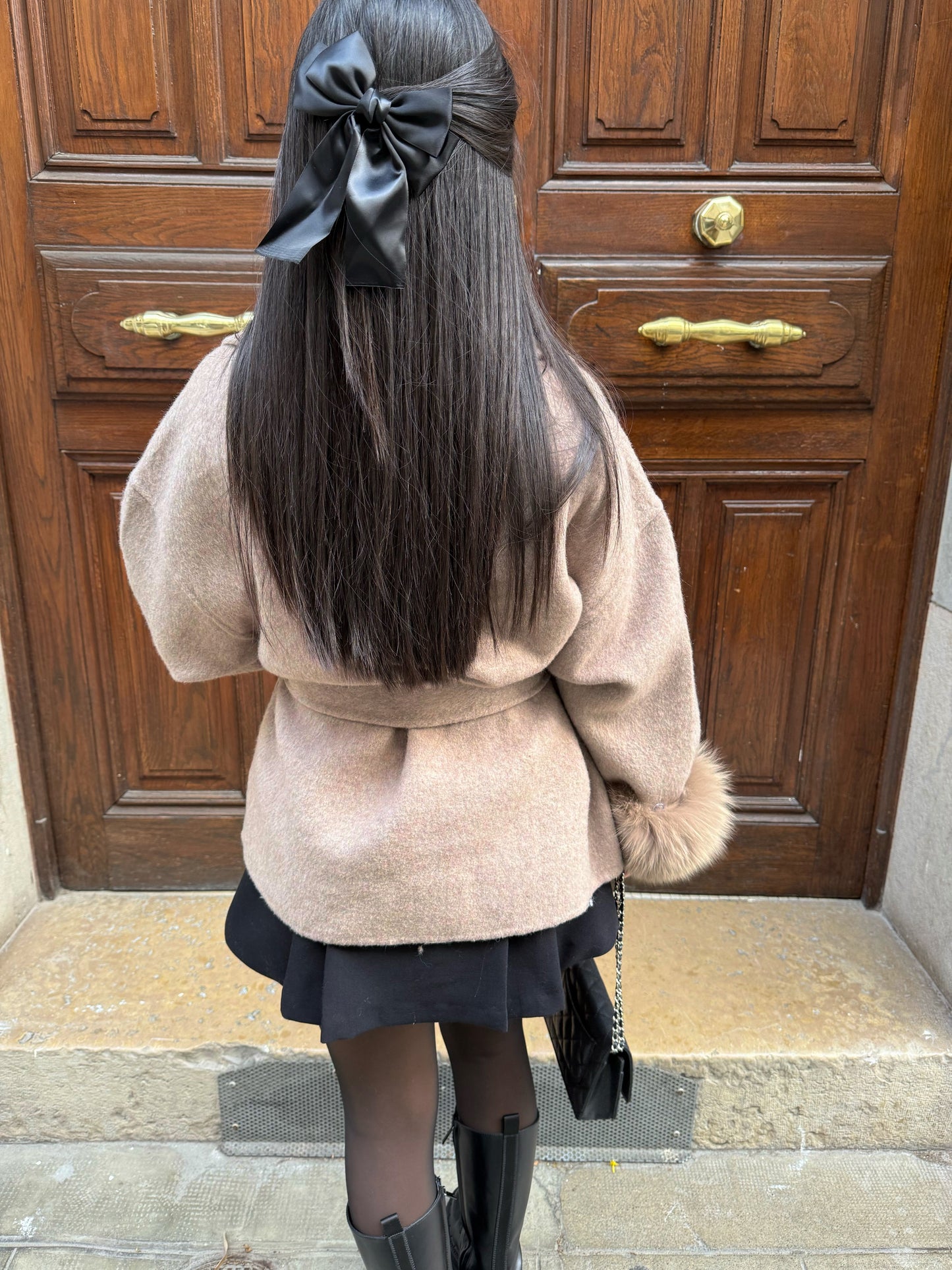 Manteau de luxe en fausse fourrure