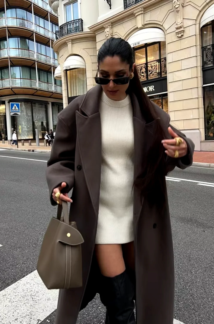 Veste manteau surdimensionnée