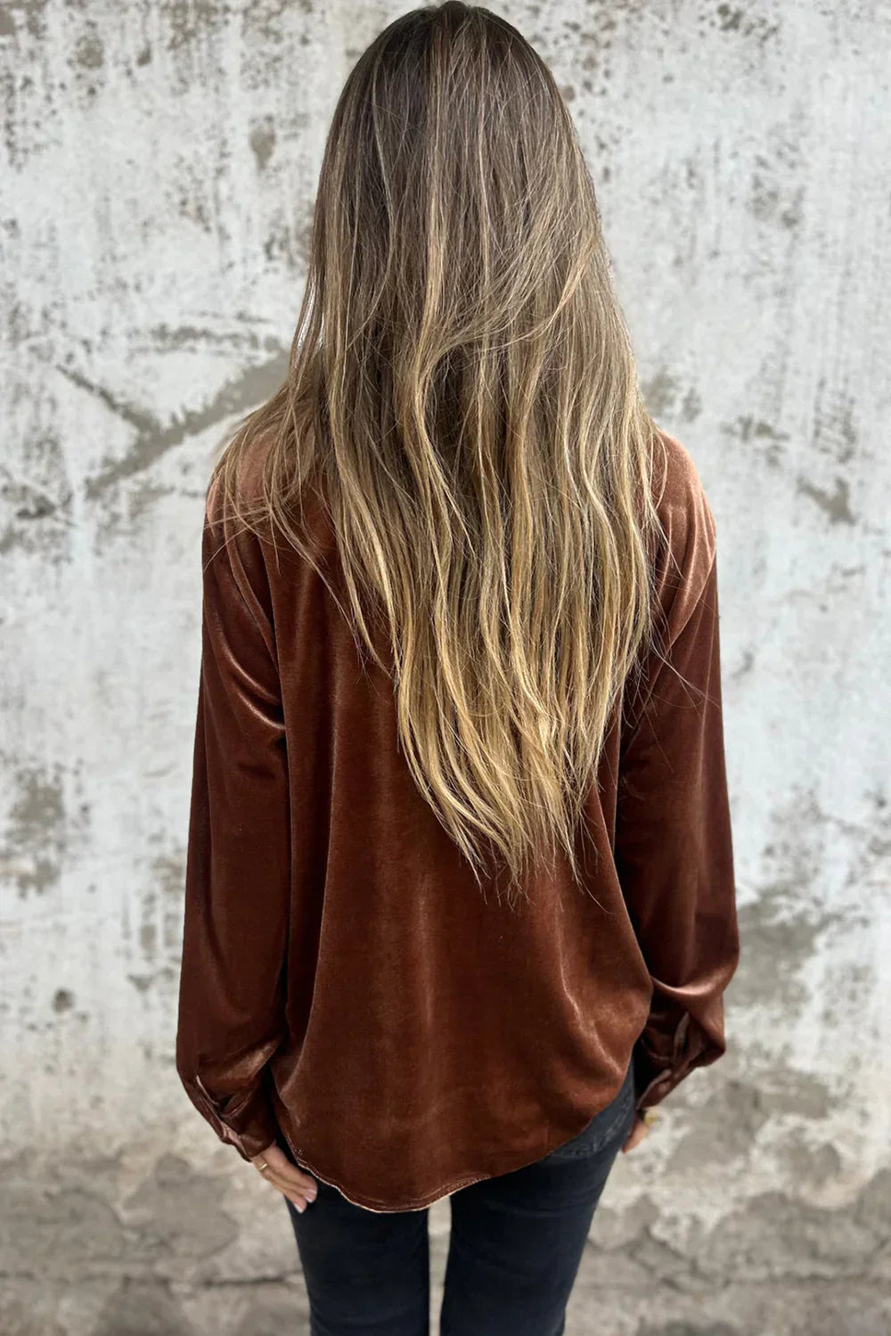 Blouse en velours soignée