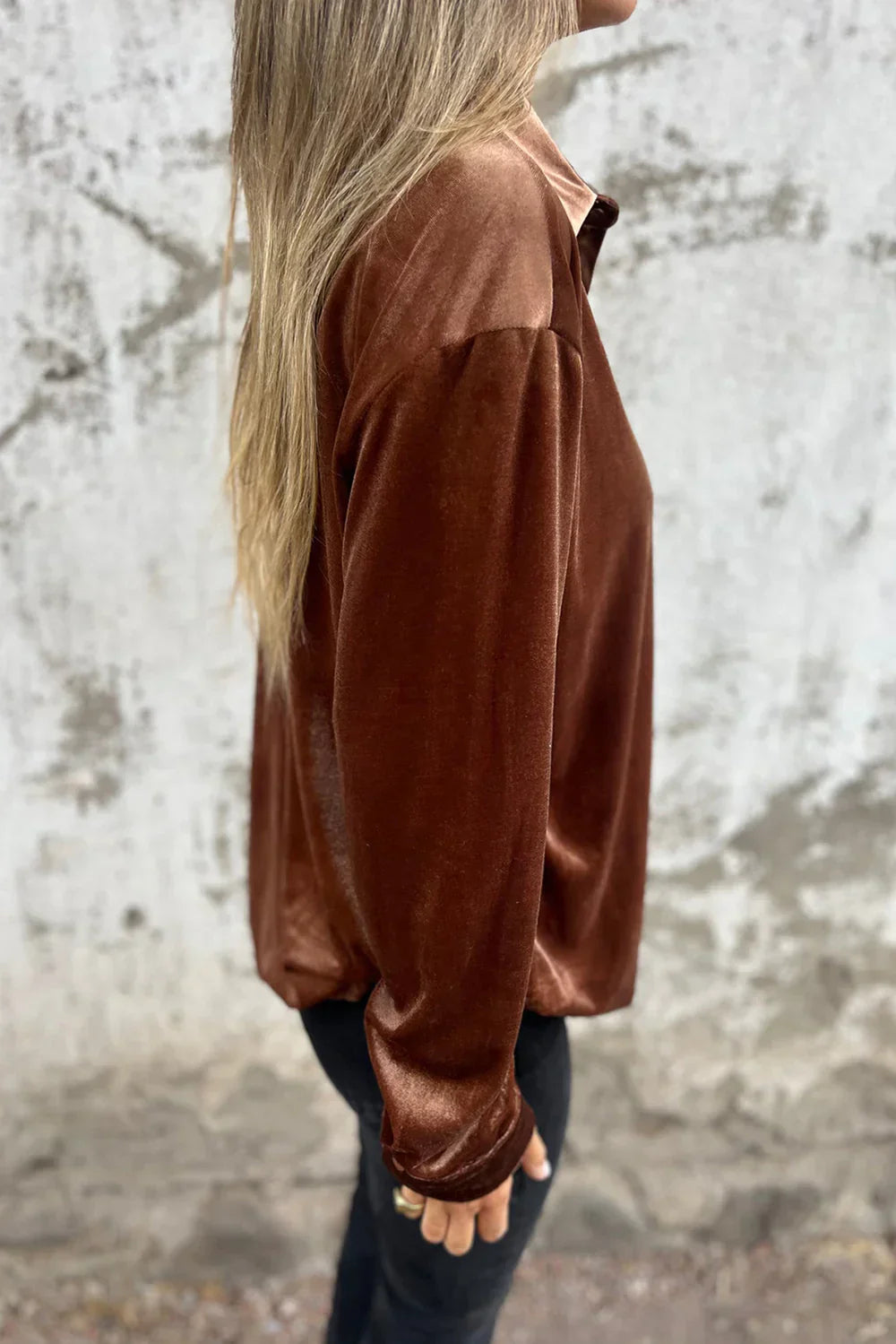 Blouse en velours soignée