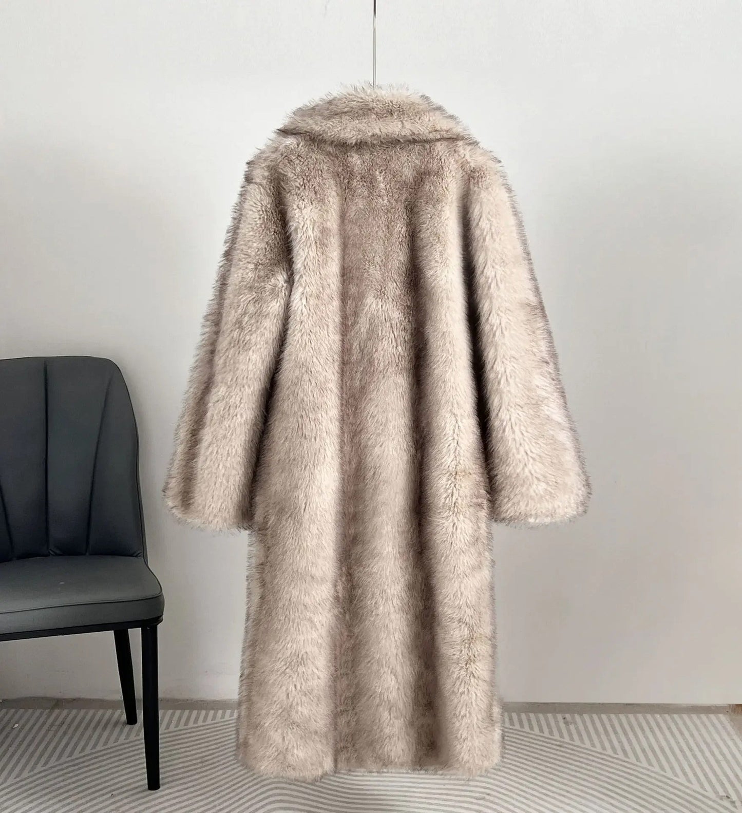 Manteau polyvalent en fausse fourrure