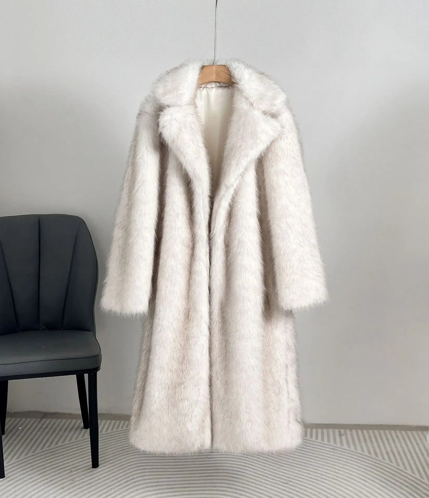 Manteau polyvalent en fausse fourrure