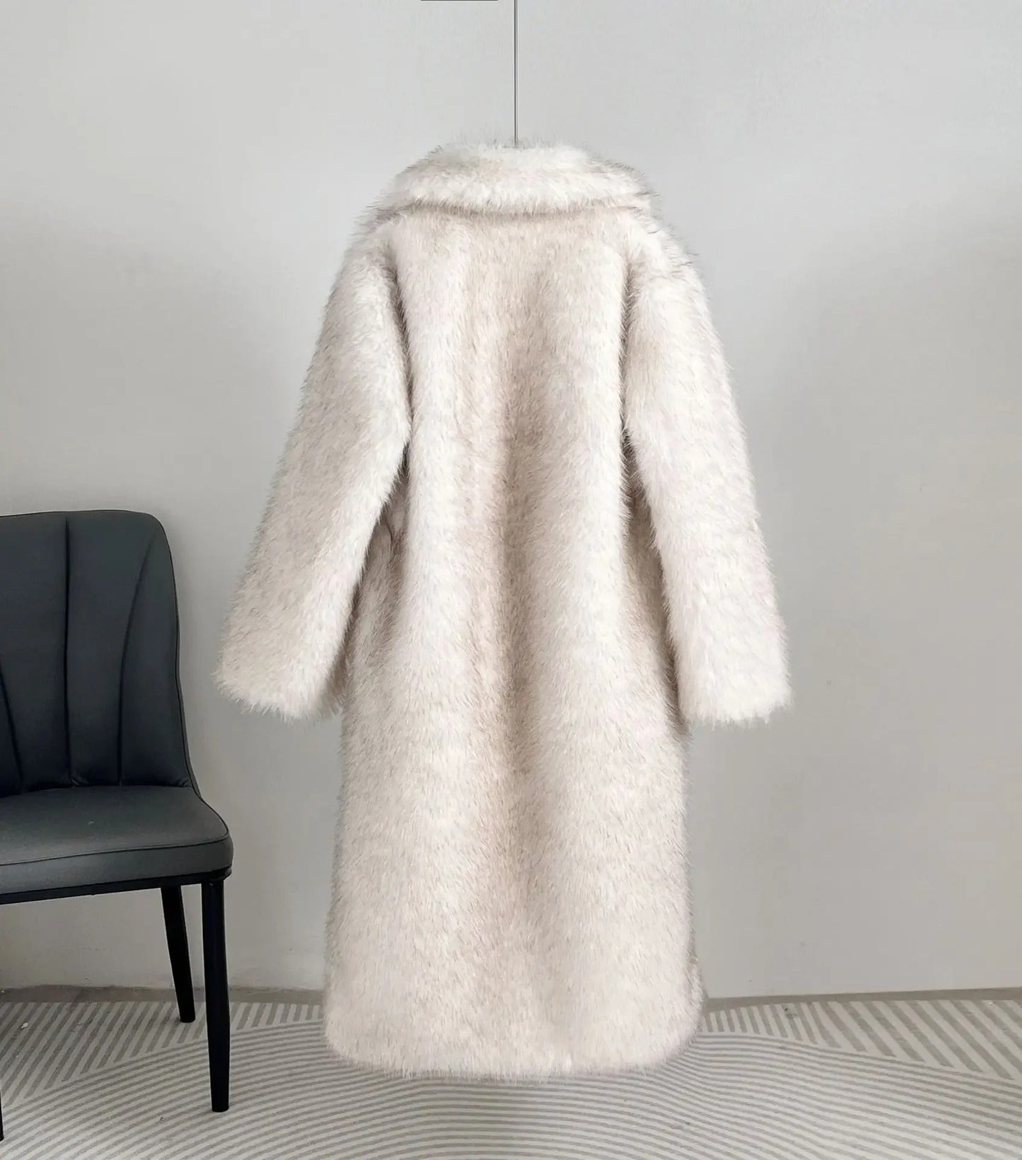 Manteau polyvalent en fausse fourrure