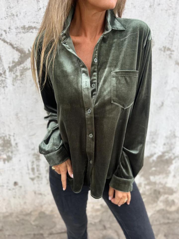 Blouse en velours soignée