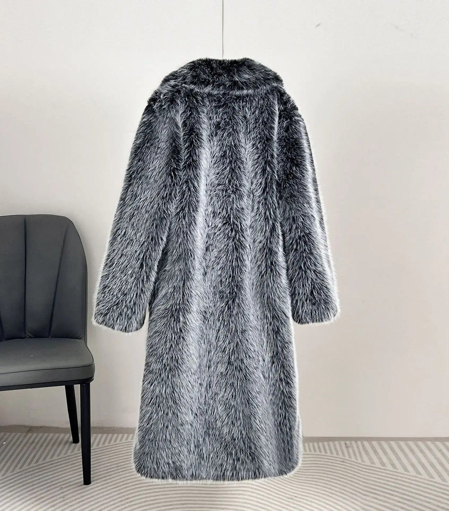 Manteau polyvalent en fausse fourrure