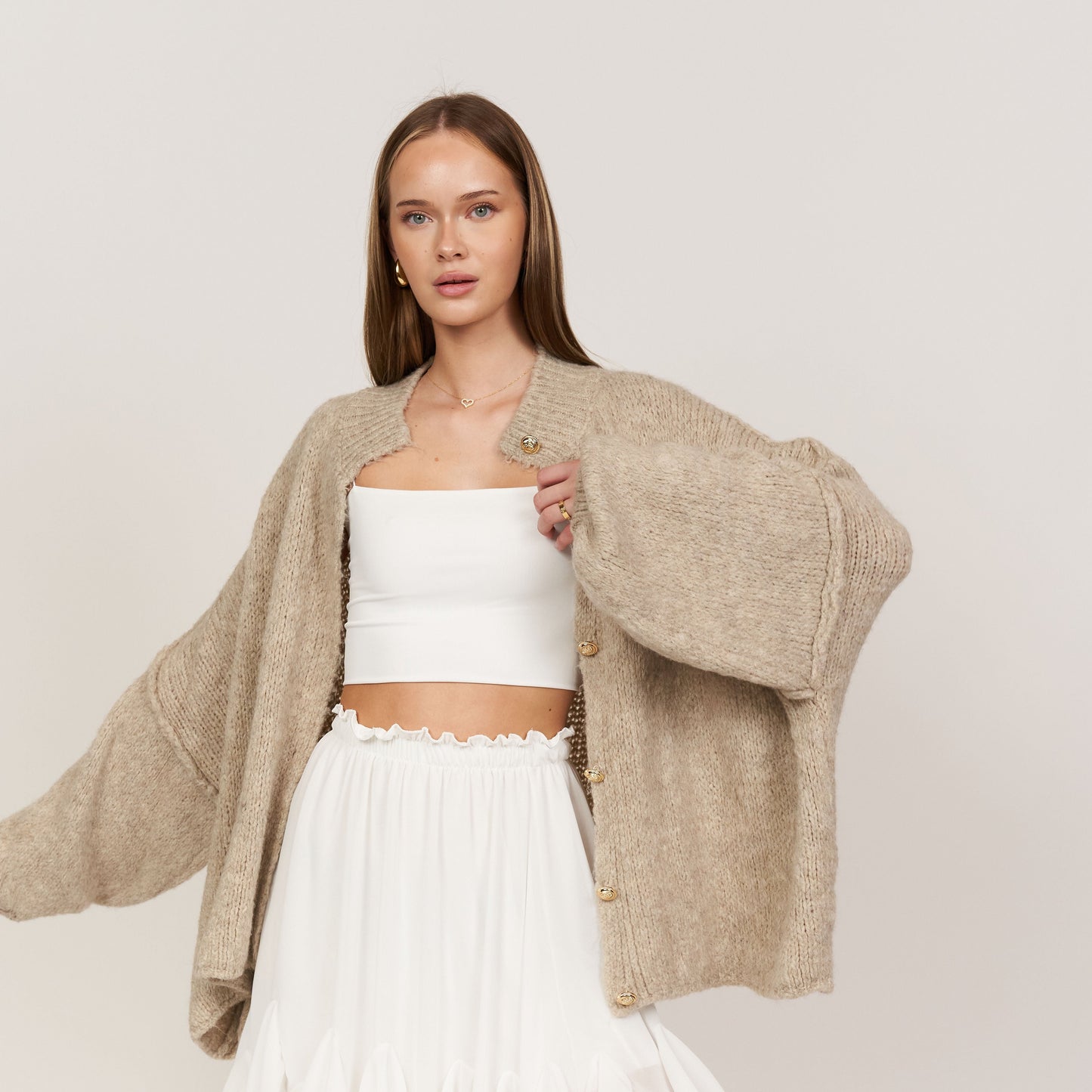 Cardigan surdimensionné