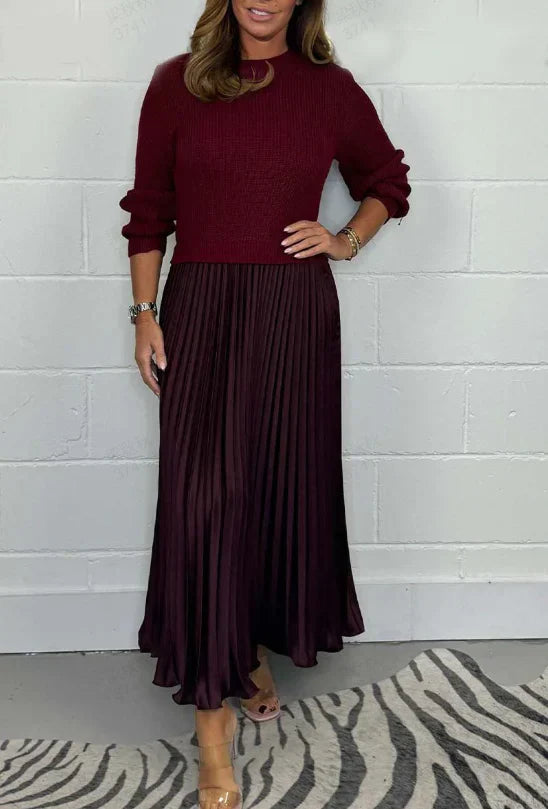 Robe à plis élégante