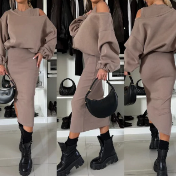 Ensemble deux pièces avec pull