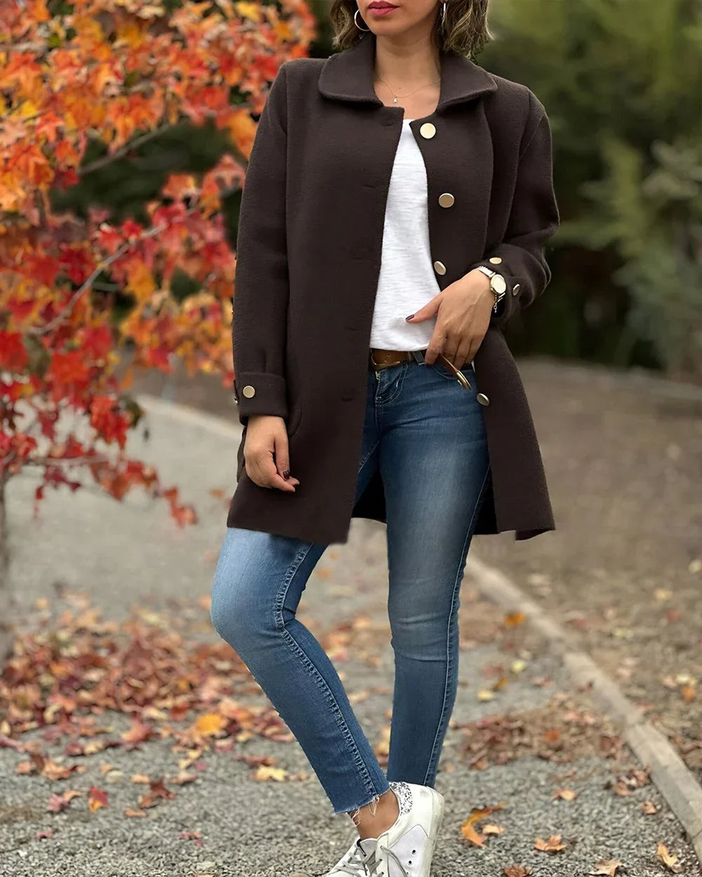 Veste confortable avec boutons