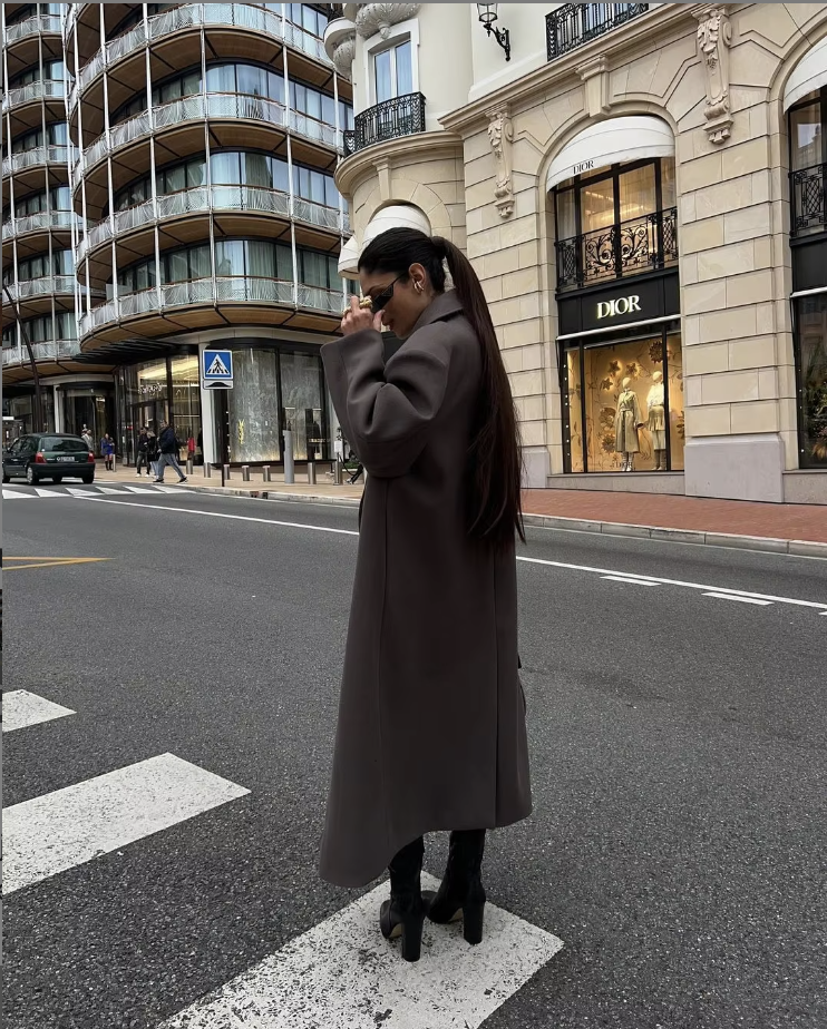 Veste manteau surdimensionnée