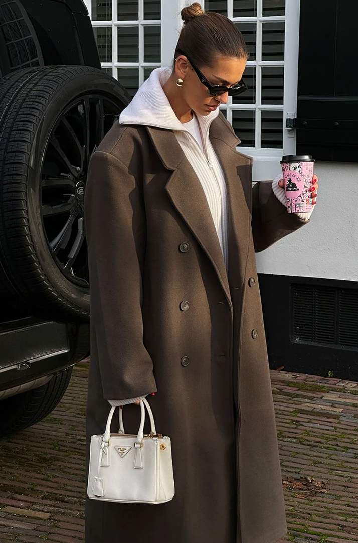 Veste manteau surdimensionnée