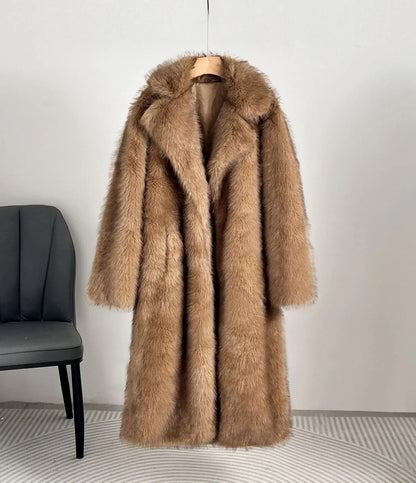 Manteau polyvalent en fausse fourrure